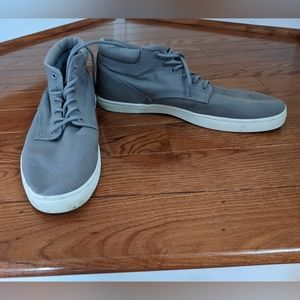 Timberland Gray Medium Low Top Canvas Sneakers Shoes Size 13 Men's US